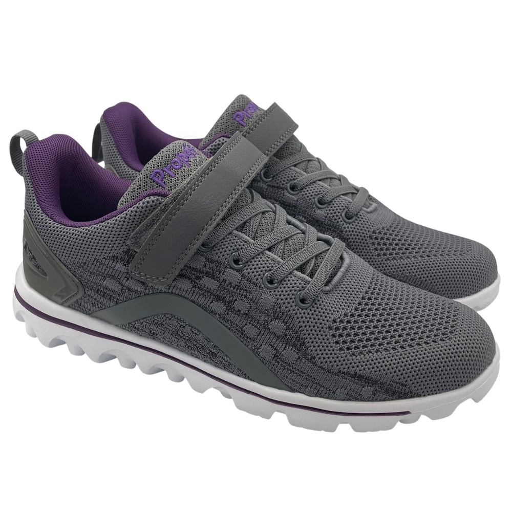 PROPET Axial mesh orthotic lightweight comfy gray sneakers women’s Size 8 1/2 - Picture 1 of 15
